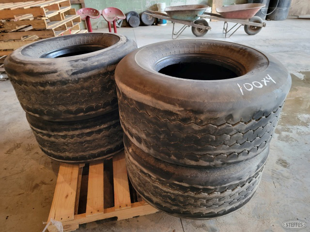 (4) 36x16-17.5 tires